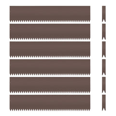 LMYYGOO front view of six-panel galvanized edging kit showing full set benefit