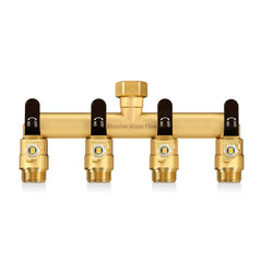 LNEZCDB front view showing four full-flow outlets for flexible watering
