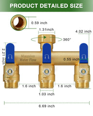 LNEZCDB close-up of 3/4-inch GHT thread demonstrating secure leak-resistant faucet connection