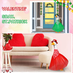 Locmeo Halloween tutu pattern on goose delivering playful spooky curb appeal