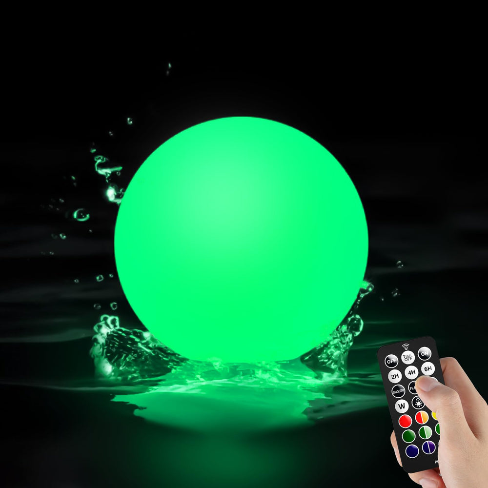 LOFTEK front view of 8-inch globe showing soft even glow and color option benefit