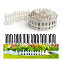 LOLEDE front packaging showing 33ft white picket edging and contents