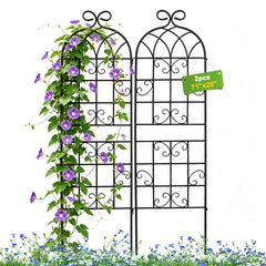 Lorenzo trellis front view showing full 72x20 inch arch and elegant support