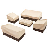 loriano cover set front view showing full five-piece protection and easy storage benefit