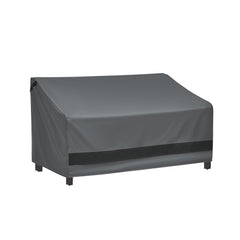 loriano front view of covered loveseat showing full protection and neat fit