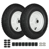 LotFancy front view of wheel assembly showing ready-to-install benefit