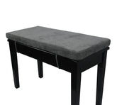 Loveboat front view of bench cushion showing neat dark grey cover and fit