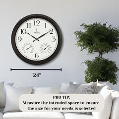Lovely Home Essentials close-up of clock face offering easy distant time reading