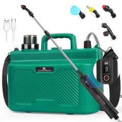 Lovydro front view showing controls and ergonomic handle for easier spraying