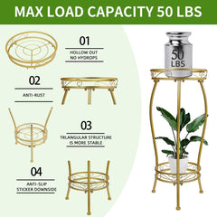 LOYAL TIGER bottom shelf holding larger pot showing durable load support benefit