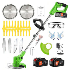 LPFGSLF weed wacker front view showing compact cordless design and portability