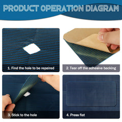 LPREUTWN patch applied on mesh safety cover restoring integrity and appearance