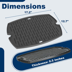 LS'BABQ close-up of ribbed side displaying deep sear grooves for professional grill marks benefit