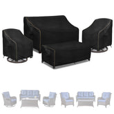 LSongSKY 3-seater cover front view protects sofa from rain