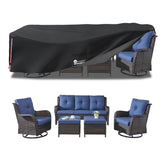 LSongSKY front view on sectional showing full coverage and protection