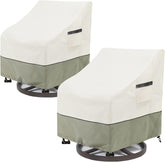 LSongSKY front view cover on swivel chair showing full protection benefit