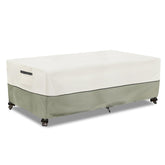 LSongSKY front view of rectangular table cover showing full fit and clean finish