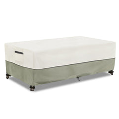 LSongSKY front view of rectangular table cover showing full fit and clean finish