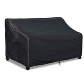 LSongSKY front view showing full loveseat cover protecting sofa