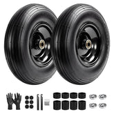 LTNICER front view of 2-pack wheelset showing durable construction and quick replacement benefit