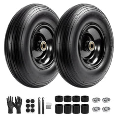 LTNICER front view of 2-pack wheelset showing durable construction and quick replacement benefit
