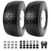 LTNICER front view assembly showing tire and wheel, durable replacement