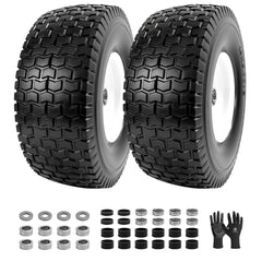 LTNICER front view assembly showing tire and wheel, durable replacement