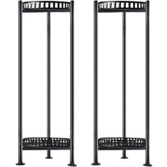LUBORN front view of two 30-inch metal plant stands showing stable display benefit