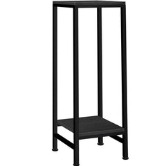 LUBORN front view showing 2-tier display and stylish wood-pattern benefit