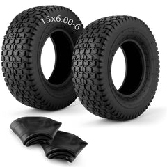 Lucky Seven front packaging showing two tires and tubes, clear product view and benefit