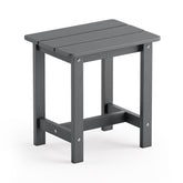 LUE BONA front view of dark gray side table showing stable design and curb appeal