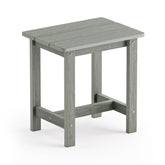 LUE BONA front view gray side table showing compact weather-resistant design