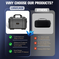 LUGECASE shown in car trunk demonstrating compact transport convenience