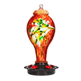 LUJII feeder front view showing bright glass and leakproof design for lasting use