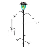 LUJII front view teal shepherds hook showing overall setup and curb appeal