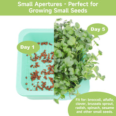 LUVCOSY stackable trays arranged to show multiple rotation growing benefits