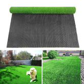 LVBAO front view of 3x5 artificial grass rug shows realistic green look and curb appeal