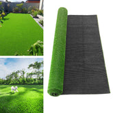 LVBAO front view of 4x7 artificial grass rug showing lush green surface benefit: natural look