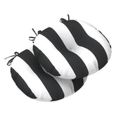 LVTXIII Cabana Black front view showing tufted seat and modern look
