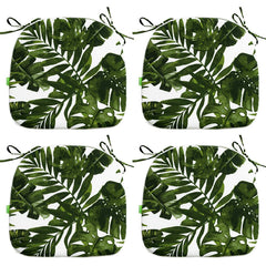 LVTXIII front view of palm green four-pack showing coordinated pattern and color for stylish seating