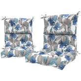 LVTXIII front view of both cushions showing matching Clemens Noir Blue and comfort