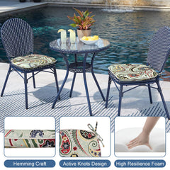 LVTXIII ties and non-slip backing detail for secure anti-slip benefit