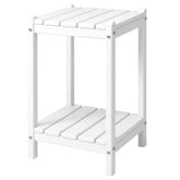 LZRS front angle showing white side table and sturdy design benefits