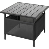 LZRS light grey side table front view showing clean lines and durable finish