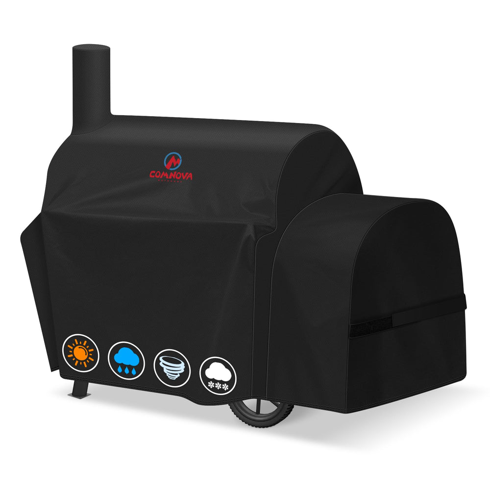 M COMNOVA OUTDOORS front view cover fits Highland smoker, protecting finish