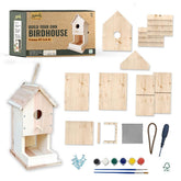 Maboko front packaging showing complete DIY birdhouse kit benefits