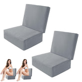 MABOZOO front view of gray booster seat showing full product and benefits of lift