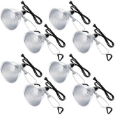 Macarrie clamp lamp front view showing reflector and E26 socket, ideal directional light