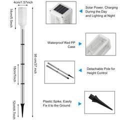 Macarrie height comparison on lawn demonstrates adjustable 37 inch pole visibility above grass