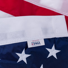 Made in USA Flags front view of 3x5 nylon flag showing vivid colors and full design